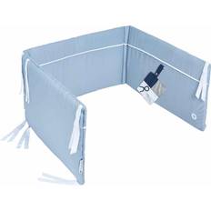OEKO-TEX Bumpers Kid's Room Nordic Coast Company Baby Bettnestchen Blau-Grau