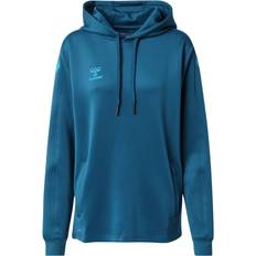 Hummel Core Xk Poly Sweat Hoodie Woman - Blue Coral