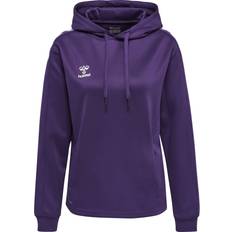 Hummel Core Xk Poly Sweat Hoodie Woman - Acai/White