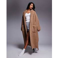 Brown - Women Robes DKNY Long Sleeve Dressing Gown - Brown