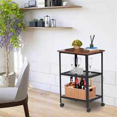 Irons Trolley Tables Borough Wharf 3-Tier Kitchen With 4 Wheels Trolley Table