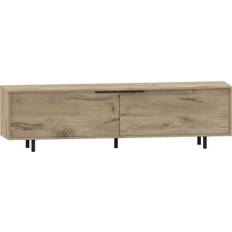 Loft24 Alberto 180x38x50 cm Ek Tv Bänk Mediabänk Brun TV-bänk