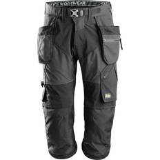 Snickers Workwear 6905 Flexiwork Ripstop Pirate Trouser - Steel Grey/Black