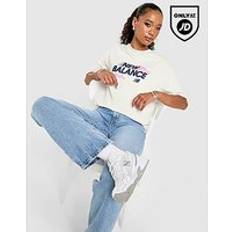 New Balance T-shirts New Balance Run Footwear Boyfriend T-Shirt - White