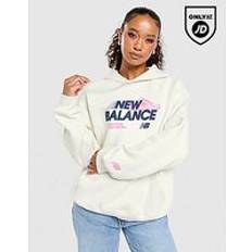 New Balance Clothing New Balance Run Footwear Hoodie - White