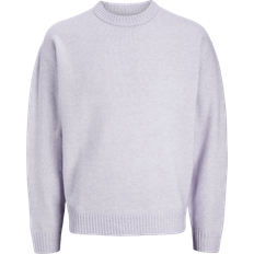 Jack & Jones Plain Knitted Pullover - Purple/Cosmic Sky