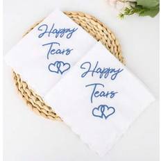 Handkerchiefs Shein Wedding Gift Embroidered Handkerchief Happy Tears - Bachelorette