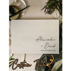 Guest Books on sale Shein Personalized Wedding Message Book