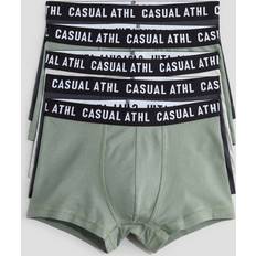 Green Boxer Shorts Children's Clothing H&M Boys 5-Pack Trunks - Khaki Green/Dark Grey