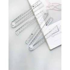 Multicoloured Rulers Shein Creative Acrylic Transparent Foldable Ruler