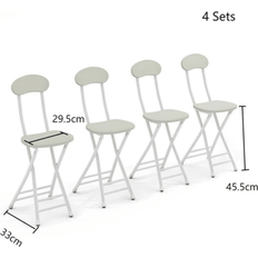 Shein Folding Wooden Table And Chairs Dining Set