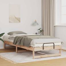 220 cm Senge vidaXL Sengestel Med Bærehåndtag Brun 100 x 220 cm Rammeseng