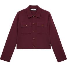 Mango Cardigan Salmin - Mørkerød