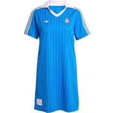 Blå - Træningstøj Kjoler adidas Terrace Icons Kjole - Blue Bird/White