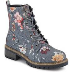 Pavers Wide Fit Lace-Up Ankle Boots - Grey