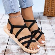 Women Sandals Temu Women's Color Flat Slip On Sandals