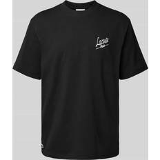 Lacoste T-shirts Lacoste Regular Fit Heavy Jersey Backprint T-shirt - Black