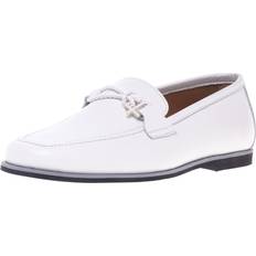 Hvid Loafers Baldinini Loafer In White Tumbled Leather Sko - Hvid