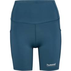 Tennis Tights Hummel Hiit Intensity HW Short Tights - Cyanblå/Hvid
