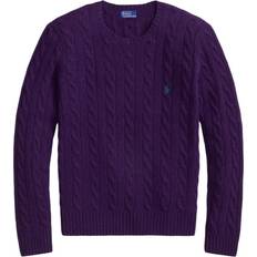 Polo Ralph Lauren Grøn Sweatere Polo Ralph Lauren Pullover Uld Stilfulde Sweater - Grøn/Aubergine