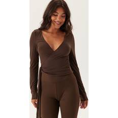 Mies Puserot Pieces Pcroya Ballerina Ls Wrap Top