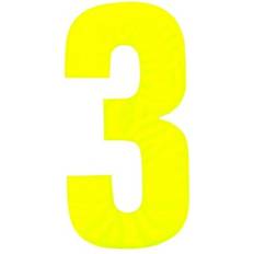 Facade Numbers Securit 3 Number Yellow Number