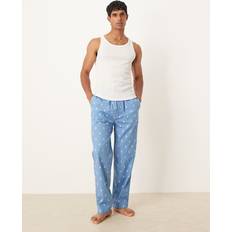 Polo Ralph Lauren Sovplagg Polo Ralph Lauren Pyjamasbyxor Med Monogram Och Ikonlogga - Blå