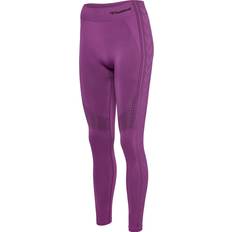 Lila Tights Hummel Hmlshaping Seamless Mw Tights - Rosa