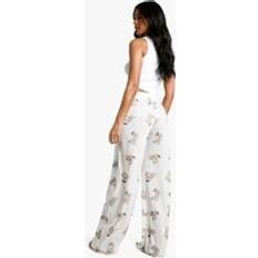 Brown - Women Pyjamas boohoo Womens Tall Bear Print Pyjama Trousers - Brown