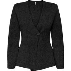Only Trøjer Only Cardigan Dark Grey Melange