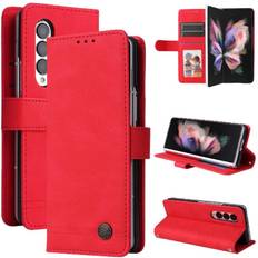 Samsung fold 3 GANGXUN Samsung Galaxy Z Fold 3 Leather Case