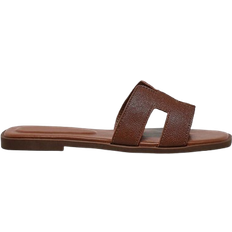 Shein SHUZIA Women Comfy Everyday Summer Vacation Casual Flat Sandals - Camel