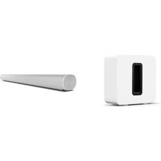 5,0 Soundbars & Hjemmebiografpakker Sonos Arc Home Theater and Subwoofer Bundle White