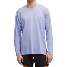 Lululemon Metal Vent Tech Langarmshirt Passform - Serene Blue/Dusty Lilac