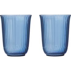 Royal Copenhagen Glas Royal Copenhagen Waves Highball Blue 36 cl 2 Stk Drikkeglas