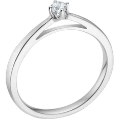 Mads Z Crown Ring Kt. Hvidguld m. 0,09 Ct Diamant 1641609
