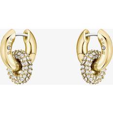 Yellow Earrings BOSS Live Precious Gold Plated Linked Circles Hoop Earrings - Gold