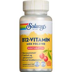 Solaray vitamin b12 Solaray B12-Vitamin med Folsyre 90 stk