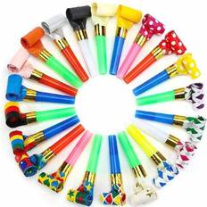 Party Hats Shein 100pcs Random Color Blow Dragon Whistles