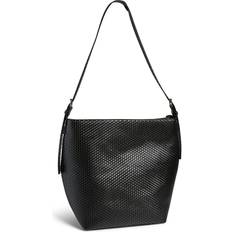 Pieces Tote Bag & Shopper tasker Pieces Flettet Shopper - Sort