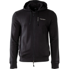 Armani Exchange Milano New York Zip Up Hooded Sweatshirt - Navy Blue