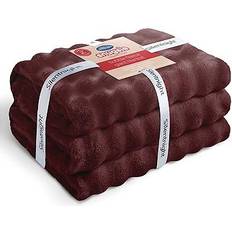 Silentnight Snugsie Bubble Fleece Blanket Berry Blankets