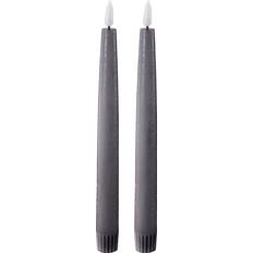 LED Kronljus 2.2x22 cm 2-pack Mörkgrå