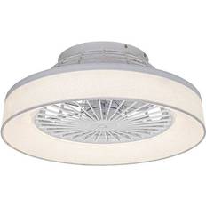 QAZQA Loftsventilator hvid inkl Emily