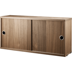 String CD7820 Walnut Shelving System 78x37cm