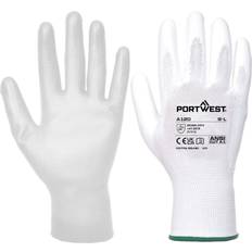 Women Work Gloves Portwest A120 - Grip 13 PU Palm Glove - White