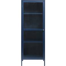 Unique Furnitures Bronco Steel Blue Glass Cabinet 58x160cm