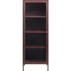 Röda Skåp Unique Furnitures Bronco Burgundy Vitrinskåp 58x160cm
