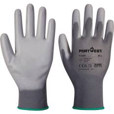Women Work Gloves Portwest A120 - Grip 13 PU Palm Glove - Grey