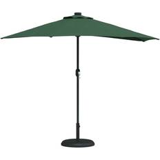 VidaXL Parasoller & Tilbehør vidaXL Halv Haveparasol Grøn 294 x 150 x 224 cm